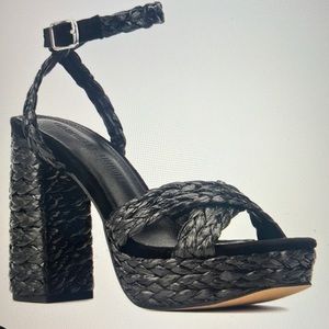 Black Platform Sandal by Gabrielle Union 8.5
